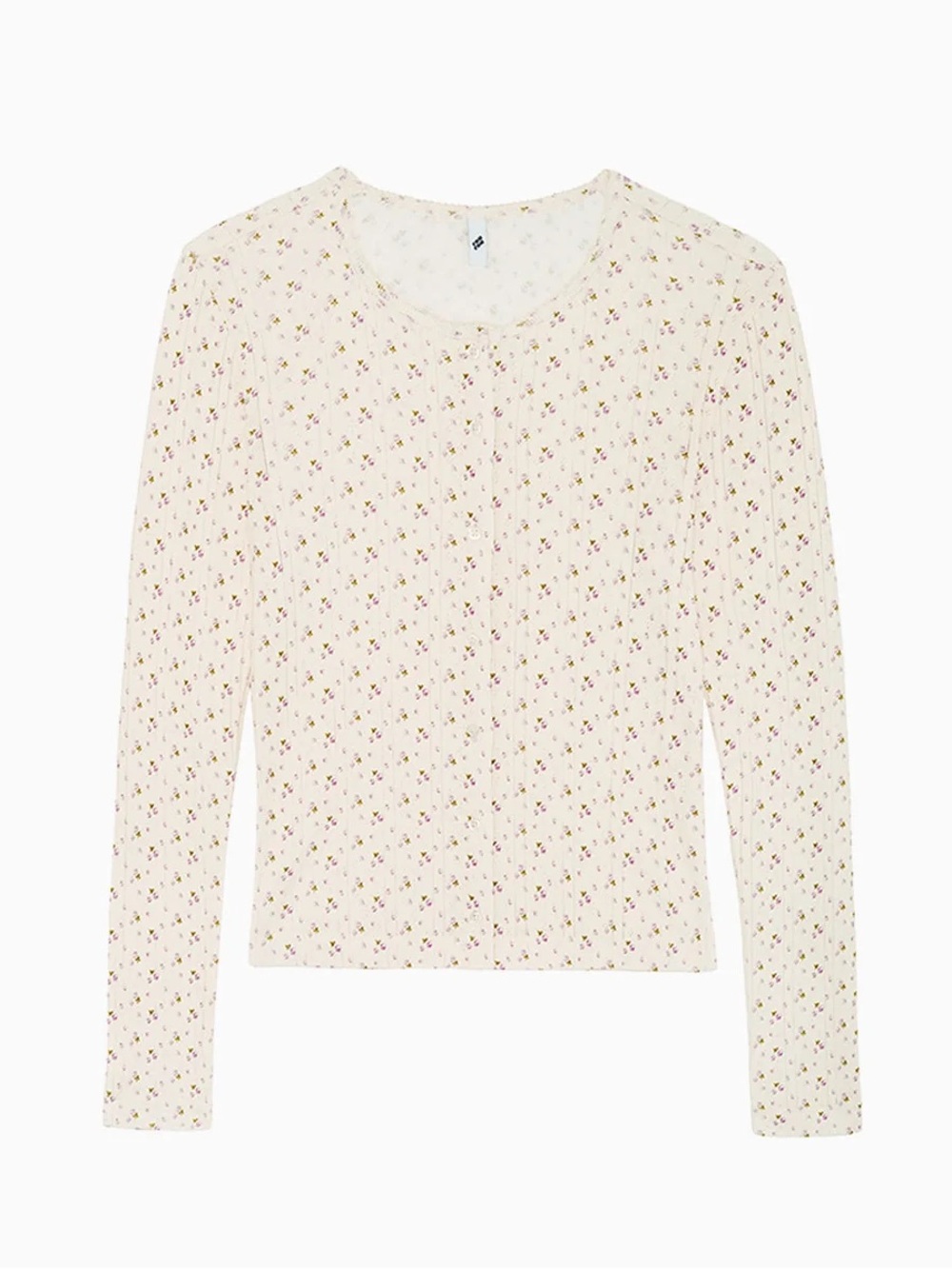 NWT Cou Cou Intimates The Cardigan in English Rose Pointelle Organic Cotton